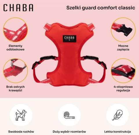CHABA Szelki Guard Comfort Classic S czerwone CHABA Szelki Guard Comfort Classic S czerwone