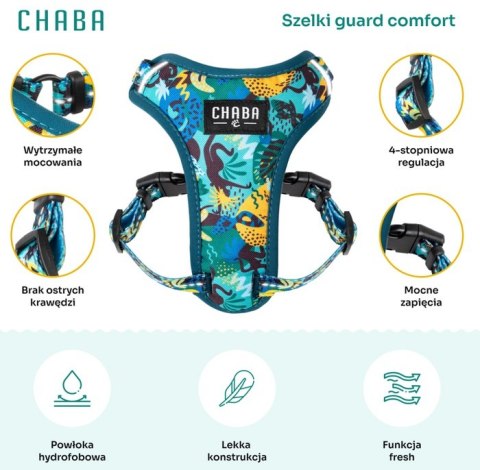 CHABA Szelki Guard Comfort Story III bezuciskowe M 1,6cm Carnival CHABA Szelki Guard Comfort Story III bezuciskowe M 1,6cm Carnival
