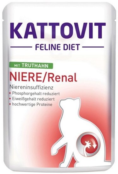 Kattovit Feline Diet Niere/Renal indyk saszetka 85g Kattovit Feline Diet Niere/Renal indyk saszetka 85g