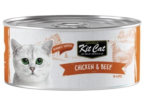 Kit Cat Chicken & Beef puszka 80g Kit Cat Chicken & Beef puszka 80g