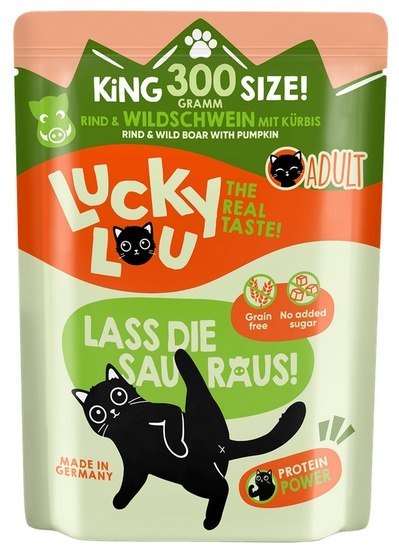 Lucky Lou Lifestage Adult Wołowina i dzik saszetka 300g Lucky Lou Lifestage Adult Wołowina i dzik saszetka 300g