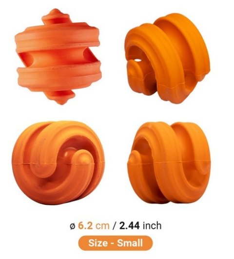 PetDreamHouse Zabawka gumowa Geo-Hex pomarańczowa PetDreamHouse Zabawka gumowa Geo-Hex pomarańczowa