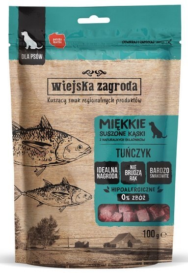 Wiejska Zagroda Przysmak Kąski - tuńczyk 100g Wiejska Zagroda Przysmak Kąski - tuńczyk 100g