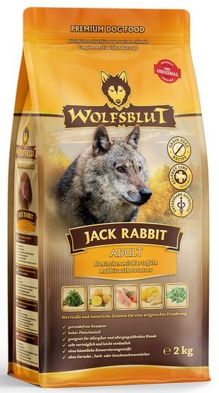 Wolfsblut Dog Jack Rabbit - królik, zając i bataty 2kg Wolfsblut Dog Jack Rabbit - królik, zając i bataty 2kg