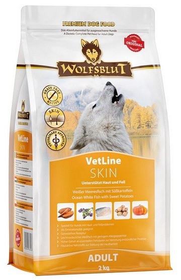 Wolfsblut Dog VetLine Skin - biała ryba oceaniczna i bataty 2kg Wolfsblut Dog VetLine Skin - biała ryba oceaniczna i bataty 2kg