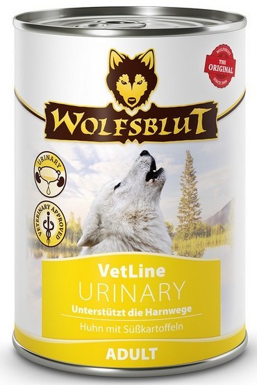 Wolfsblut Dog VetLine Urinary - kurczak i bataty puszka 395g Wolfsblut Dog VetLine Urinary - kurczak i bataty puszka 395g