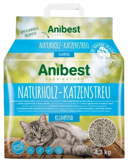 Anibest Żwirek drewniany dla kota 10L / 4,3kg Anibest Żwirek drewniany dla kota 10L / 4,3kg