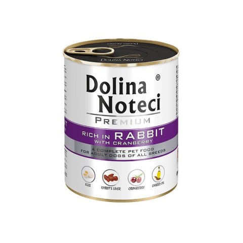 DOLINA NOTECI Premium bogata w królika z żurawiną 800g DOLINA NOTECI Premium bogata w królika z żurawiną 800g