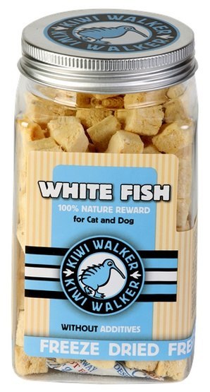 Kiwi Walker Przysmaki liofilizowane 100% biała ryba 60g Kiwi Walker Przysmaki liofilizowane 100% biała ryba 60g