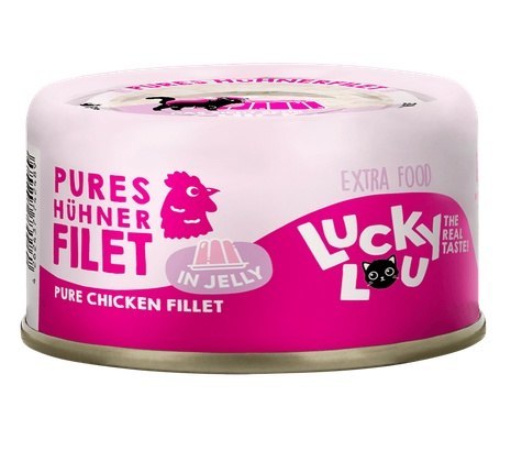 Lucky Lou Extrafood Kurczak w galaretce puszka 70g Lucky Lou Extrafood Kurczak w galaretce puszka 70g