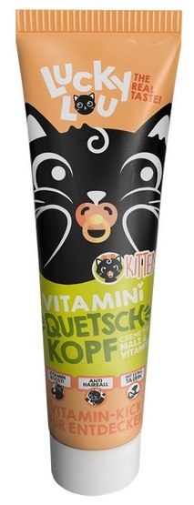 Lucky Lou Quetschkopfe Kitten Witaminy pasta odkłaczająca 100g Lucky Lou Quetschkopfe Kitten Witaminy pasta odkłaczająca 100g