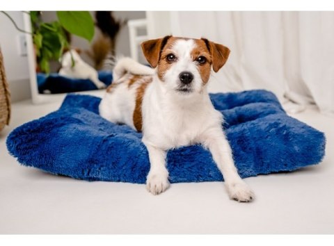 MIMIKO Pets Legowisko Shaggy prostokątne L 65x45cm chabrowe MIMIKO Pets Legowisko Shaggy prostokątne L 65x45cm chabrowe