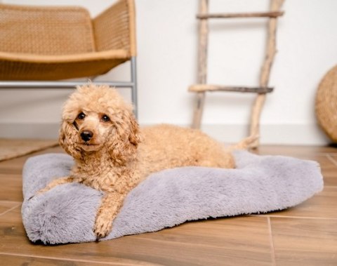 MIMIKO Pets Legowisko Shaggy prostokątne L 65x45cm szare MIMIKO Pets Legowisko Shaggy prostokątne L 65x45cm szare