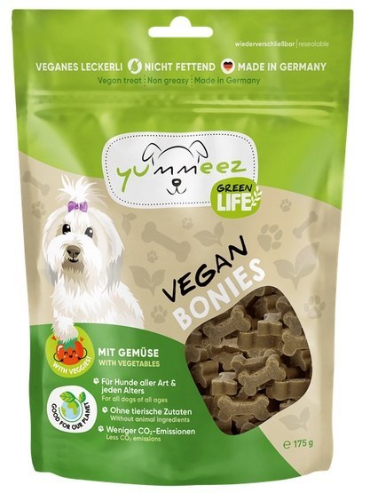Yummeez Green Life Vegan Bonies Kosteczki warzywne 175g Yummeez Green Life Vegan Bonies Kosteczki warzywne 175g