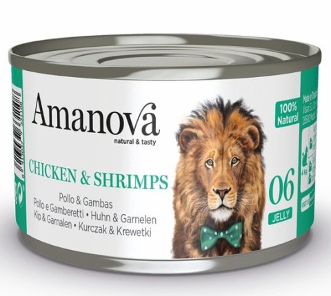 Amanova Kot Chicken & Shrimps w galaretce puszka 70g Amanova Kot Chicken & Shrimps w galaretce puszka 70g