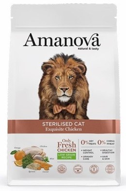 Amanova Kot Sterilised Exquisite Chicken 300g