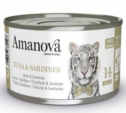 Amanova Kot Tuna & Sardines w galaretce puszka 70g