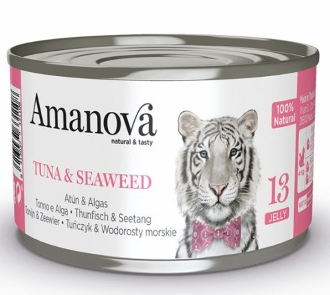 Amanova Kot Tuna & Seaweed w galaretce puszka 70g Amanova Kot Tuna & Seaweed w galaretce puszka 70g