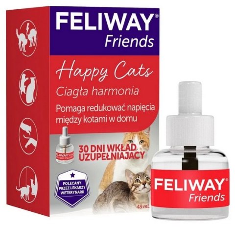 Feliway Friends - kocie feromony Wkład uzupełniający 48ml (30 dni) Feliway Friends - kocie feromony Wkład uzupełniający 48ml (30 dni)