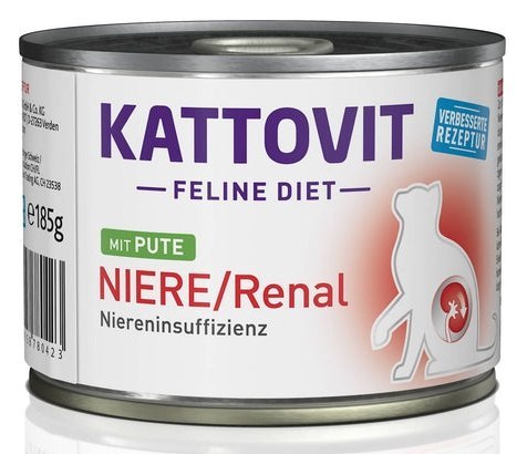 Kattovit Feline Diet Niere/Renal indyk puszka 185g Kattovit Feline Diet Niere/Renal indyk puszka 185g