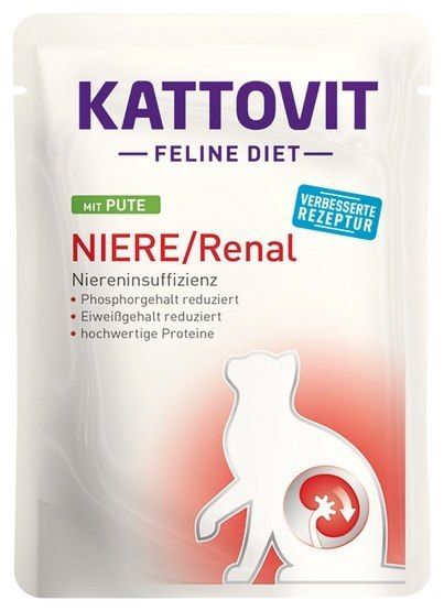 Kattovit Feline Diet Niere/Renal indyk saszetka 85g Kattovit Feline Diet Niere/Renal indyk saszetka 85g