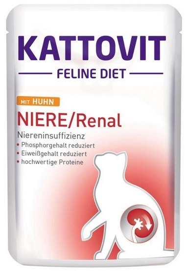 Kattovit Feline Diet Niere/Renal kurczak saszetka 85g Kattovit Feline Diet Niere/Renal kurczak saszetka 85g