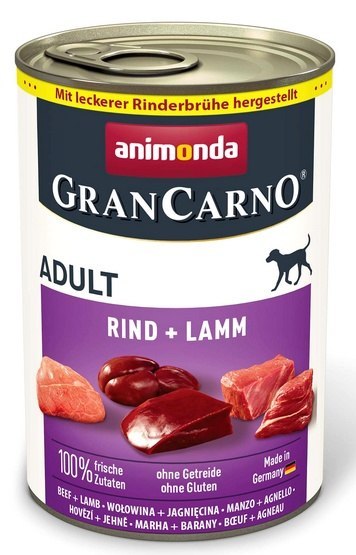 Animonda GranCarno Original Adult Rind Lamm Wołowina + Jagnięcina puszka 400g Animonda GranCarno Original Adult Rind Lamm Wołowina + Jagnięcina puszka 400g