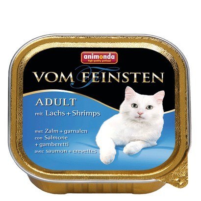 Animonda vom Feinsten Cat Adult z Łososiem i Krewetkami tacka 100g Animonda vom Feinsten Cat Adult z Łososiem i Krewetkami tacka 100g