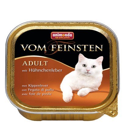 Animonda vom Feinsten Cat Adult z Wątróbką Kurczaka tacka 100g Animonda vom Feinsten Cat Adult z Wątróbką Kurczaka tacka 100g