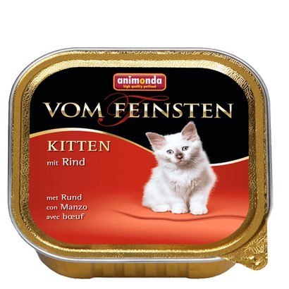 Animonda vom Feinsten Cat Kitten z Wołowiną tacka 100g Animonda vom Feinsten Cat Kitten z Wołowiną tacka 100g