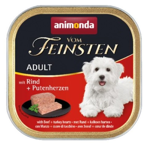 Animonda vom Feinsten Dog Wołowina i Serca Indyka 150g Animonda vom Feinsten Dog Wołowina i Serca Indyka 150g