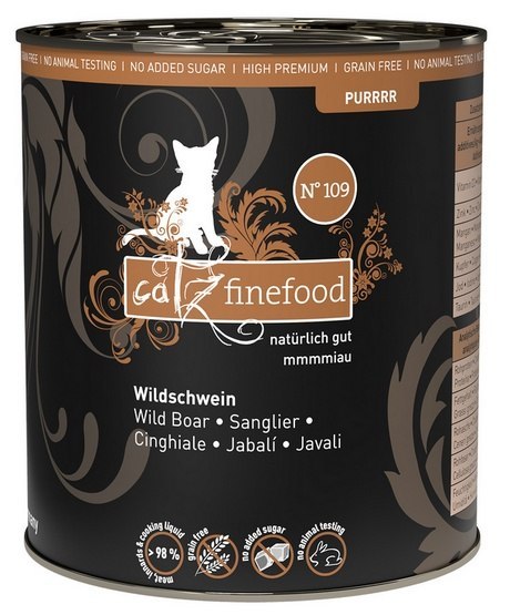 Catz Finefood Purrrr N.109 Dzik puszka 800g Catz Finefood Purrrr N.109 Dzik puszka 800g