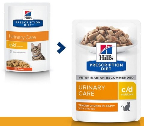 Hill's Prescription Diet c/d Feline z Kurczakiem saszetka 85g Hill's Prescription Diet c/d Feline z Kurczakiem saszetka 85g