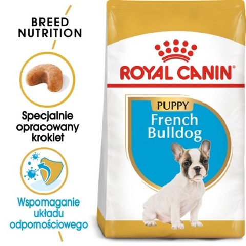 Royal Canin French Bulldog Puppy karma sucha dla szczeniąt do 12 miesiąca, rasy buldog francuski 1kg Royal Canin French Bulldog Puppy karma sucha dla szczeniąt do 12 miesiąca, rasy buldog francuski 1kg