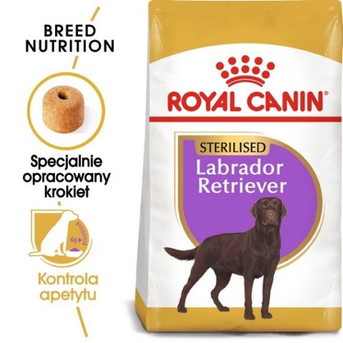 Royal Canin Labrador Retriever Sterilised Adult karma sucha dla psów dorosłych labrador retriever, sterylizowanych 12kg Royal Canin Labrador Retriever Sterilised Adult karma sucha dla psów dorosłych labrador retriever, sterylizowanych 12kg