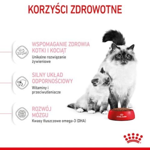 Royal Canin Mother&Babycat karma sucha dla kotek w okresie ciąży, laktacji i kociąt od 1 do 4 miesiąca 400g Royal Canin Mother&Babycat karma sucha dla kotek w okresie ciąży, laktacji i kociąt od 1 do 4 miesiąca 400g