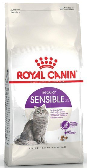 Royal Canin Sensible karma sucha dla kotów dorosłych, o wrażliwym przewodzie pokarmowym 2kg Royal Canin Sensible karma sucha dla kotów dorosłych, o wrażliwym przewodzie pokarmowym 2kg