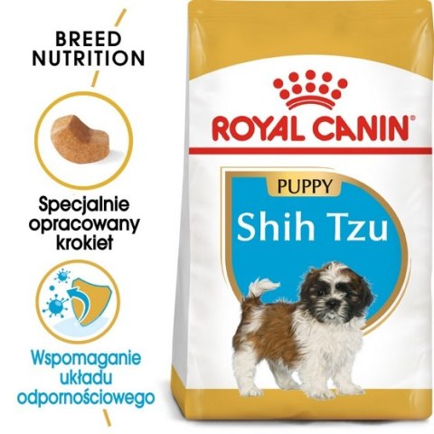 Royal Canin Shih Tzu Puppy karma sucha dla szczeniąt do 10 miesiąca, rasy shih tzu 0,5kg Royal Canin Shih Tzu Puppy karma sucha dla szczeniąt do 10 miesiąca, rasy shih tzu 0,5kg