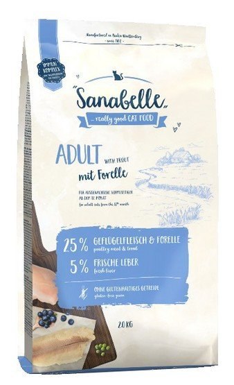 Sanabelle Adult z pstrągiem 2kg Sanabelle Adult z pstrągiem 2kg