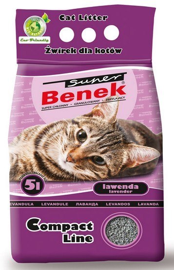 Super Benek Compact Zapachowy Lawenda (ciemny fiolet) 5L Super Benek Compact Zapachowy Lawenda (ciemny fiolet) 5L