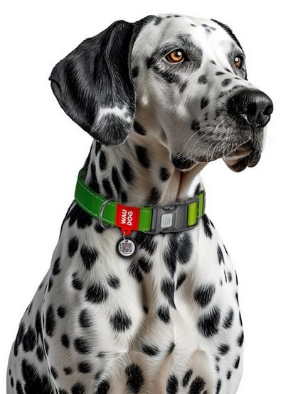 Collar WauDog Nylon Mono Obroża nylonowa odblaskowa z QR-paszportem, plastikowy fastex, M 20mm/28-40cm jasnozielona Collar WauDog Nylon Mono Obroża nylonowa odblaskowa z QR-paszportem, plastikowy fastex, M 20mm/28-40cm jasnozielona
