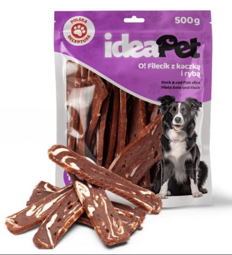IdeaPet Fileciki z kaczką i rybą 500g IdeaPet Fileciki z kaczką i rybą 500g