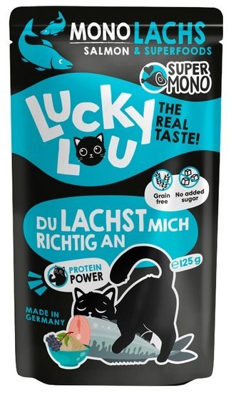 Lucky Lou SuperMono Łosoś saszetka 125g Lucky Lou SuperMono Łosoś saszetka 125g
