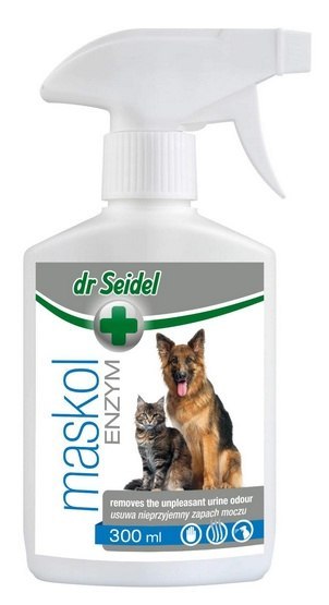 Dr Seidel Maskol Enzym - Płyn maskujący zapach moczu zwierząt - spray 300ml Dr Seidel Maskol Enzym - Płyn maskujący zapach moczu zwierząt - spray 300ml