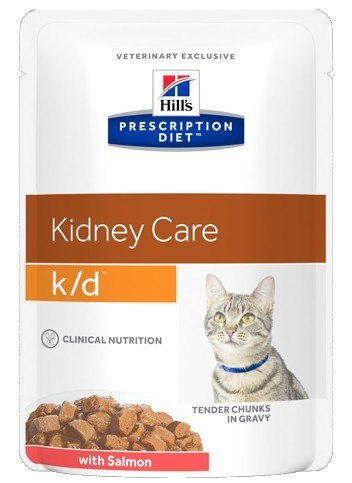 Hill's Prescription Diet k/d Feline Łosoś saszetka 85g Hill's Prescription Diet k/d Feline Łosoś saszetka 85g