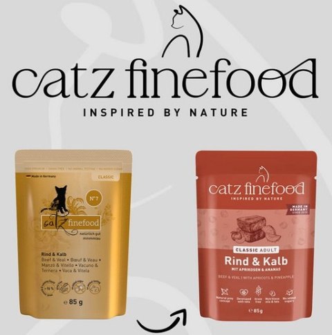 Catz Finefood Classic N.07 Wołowina i cielęcina saszetka 85g