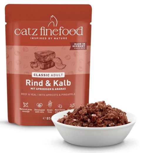 Catz Finefood Classic N.07 Wołowina i cielęcina saszetka 85g