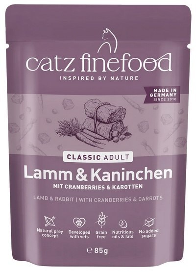 Catz Finefood Classic N.11 Jagnięcina i Królik saszetka 85g
