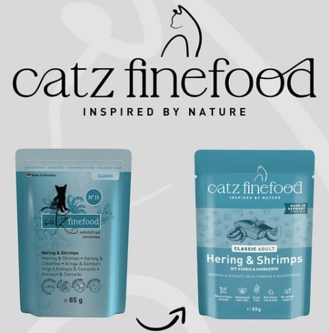 Catz Finefood Classic N.13 Śledź i Krewetki saszetka 85g