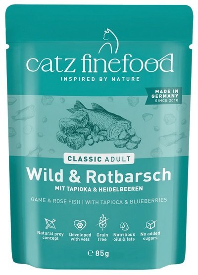 Catz Finefood Classic N.21 Dziczyzna i Karmazyn saszetka 85g